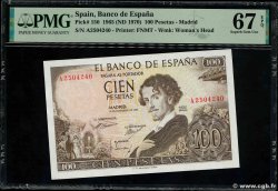 100 Pesetas SPANIEN  1965 P.150 ST