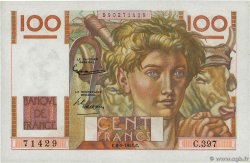 100 Francs JEUNE PAYSAN FRANKREICH  1951 F.28.29