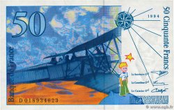 50 Francs SAINT-EXUPÉRY modifié FRANCIA  1994 F.73.01c MBC+