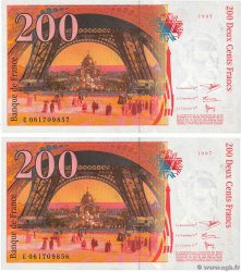 200 Francs EIFFEL Consécutifs FRANCE  1997 F.75.04b pr.NEUF