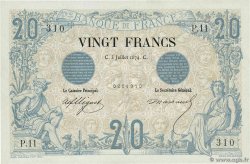 20 Francs NOIR FRANCE  1874 F.09.01 NEUF