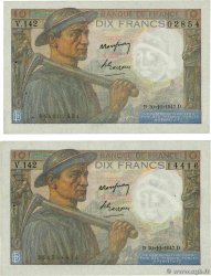 10 Francs MINEUR Lot FRANCE  1947 F.08.18