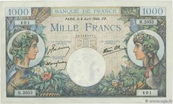 1000 Francs COMMERCE ET INDUSTRIE FRANKREICH  1944 F.39.05 fST