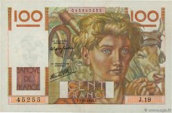 100 Francs JEUNE PAYSAN FRANCIA  1945 F.28.01a