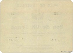 1 Francs FRANCE régionalisme et divers Lunéville 1914 JP.54-075 SUP+