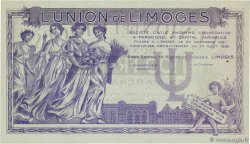 100 Francs FRANCE régionalisme et divers Limoges 1920 P.- SPL