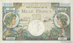 1000 Francs COMMERCE ET INDUSTRIE FRANCIA  1940 F.39.03 MBC+