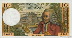 10 Francs VOLTAIRE FRANCE  1971 F.62.51 pr.NEUF