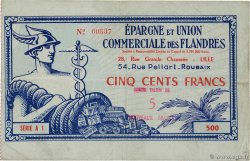 5 NF sur 500 Francs FRANCE regionalism and miscellaneous Lille 1959 P.-
