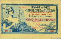 50 NF sur 5000 Francs FRANCE regionalism and various Lille 1959 P.-