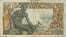 1000 Francs DÉESSE DÉMÉTER FRANCE  1942 F.40.10 B+