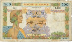 500 Francs LA PAIX FRANCE  1941 F.32.13 TB