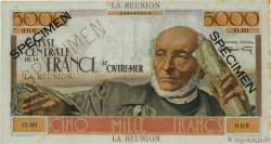 5000 Francs Schoelcher Spécimen ÎLE DE LA RÉUNION  1947 P.48s SUP