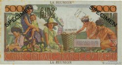 5000 Francs Schoelcher Spécimen ÎLE DE LA RÉUNION  1947 P.48s SUP