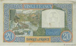 20 Francs TRAVAIL ET SCIENCE FRANKREICH  1940 F.12.09 SS