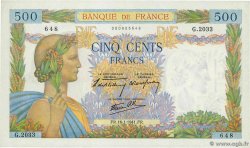 500 Francs LA PAIX FRANCE  1941 F.32.13 pr.NEUF