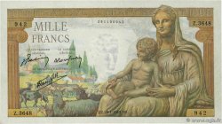 1000 Francs DÉESSE DÉMÉTER FRANCE  1943 F.40.17 pr.NEUF