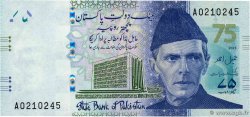 75 Rupees Commémoratif PAKISTAN  2023 P.57 UNC-