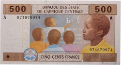 500 Francs ZENTRALAFRIKANISCHE LÄNDER  2002 P.406Ad ST