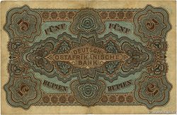 5 Rupien Deutsch Ostafrikanische Bank  1905 P.01 F
