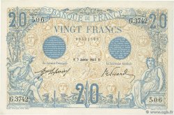 20 Francs BLEU FRANCE  1913 F.10.03 AU