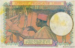 5 Francs FRENCH EQUATORIAL AFRICA Brazzaville 1941 P.06a F+