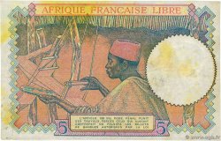 5 Francs AFRIQUE ÉQUATORIALE FRANÇAISE Brazzaville 1941 P.06a F+