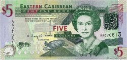 5 Dollars EAST CARIBBEAN STATES  2008 P.47a ST