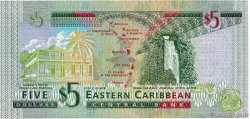 5 Dollars EAST CARIBBEAN STATES  2008 P.47a FDC