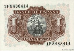 1 Peseta SPANIEN  1953 P.144 fST+