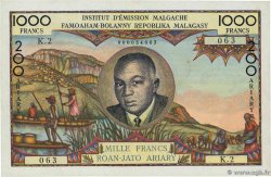 1000 Francs - 200 Ariary MADAGASCAR  1960 P.056a SUP