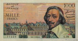 1000 Francs RICHELIEU FRANCE  1954 F.42.05 VF