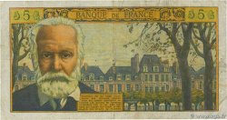 5 Nouveaux Francs VICTOR HUGO FRANCE  1961 F.56.07 TB