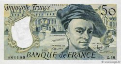 50 Francs QUENTIN DE LA TOUR FRANKREICH  1987 F.67.13 VZ