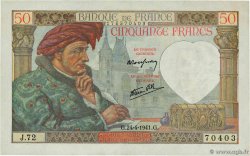 50 Francs JACQUES CŒUR FRANKREICH  1941 F.19.09