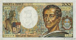 200 Francs MONTESQUIEU FRANCIA  1989 F.70.09 MBC