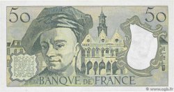 50 Francs QUENTIN DE LA TOUR FRANCIA  1987 F.67.13 q.FDC