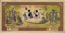 100 Piastres violet et vert Annulé INDOCHINE FRANÇAISE  1942 P.067s pr.TTB