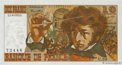 10 Francs BERLIOZ FRANKREICH  1974 F.63.06