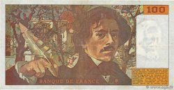 100 Francs DELACROIX imprimé en continu FRANKREICH  1990 F.69bis.02e1 S