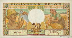 50 Francs BELGIO  1948 P.133a SPL