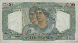 1000 Francs MINERVE ET HERCULE FRANCE  1949 F.41.27 VF