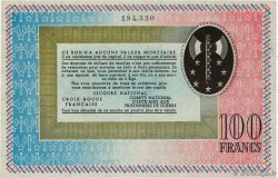 100 Francs BON DE SOLIDARITÉ FRANCE Regionalismus und verschiedenen  1941 KL.10A3 fST