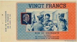 20 Francs BON DE SOLIDARITÉ FRANCE régionalisme et divers  1941 KL.08C3