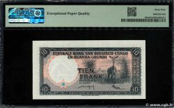 10 Francs BELGIAN CONGO  1957 P.30b UNC-