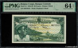 20 Francs BELGA CONGO  1957 P.31 SC+