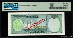 5 Dollars Spécimen ÎLES CAIMANS  1974 P.06CS1 NEUF