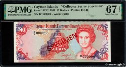 10 Dollars Spécimen ÎLES CAIMANS  1991 P.13CS2 NEUF