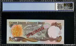 25 Dollars Spécimen ÎLES CAIMANS  1991 P.14s NEUF