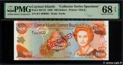 100 Dollars Spécimen ISOLE CAYMAN  1996 P.20CS3 FDC